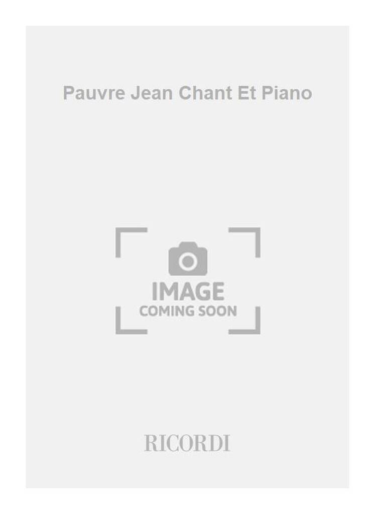 Pauvre Jean Chant Et Piano